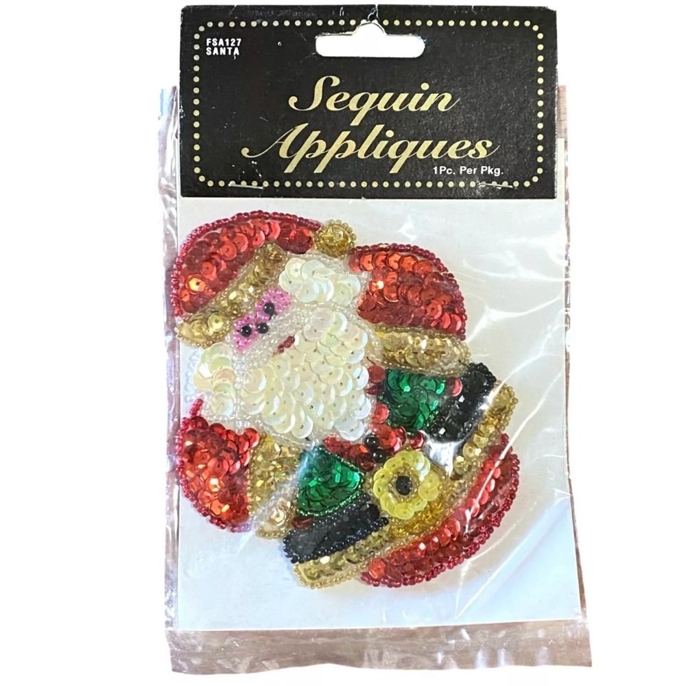Red and Green Sequin Bell Party Decorations